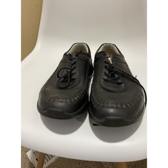 ECCO Men\'s Cross x Casual Sneakers Black Leather Lace Up Size 44 US Size 10-10.5 main image 8